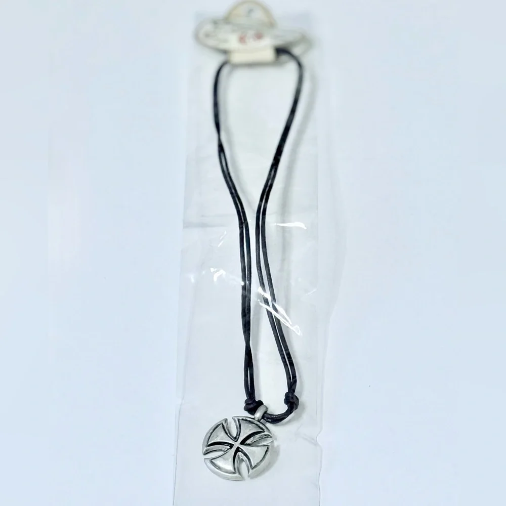 🌟Earth Elements Iron Cross Necklace